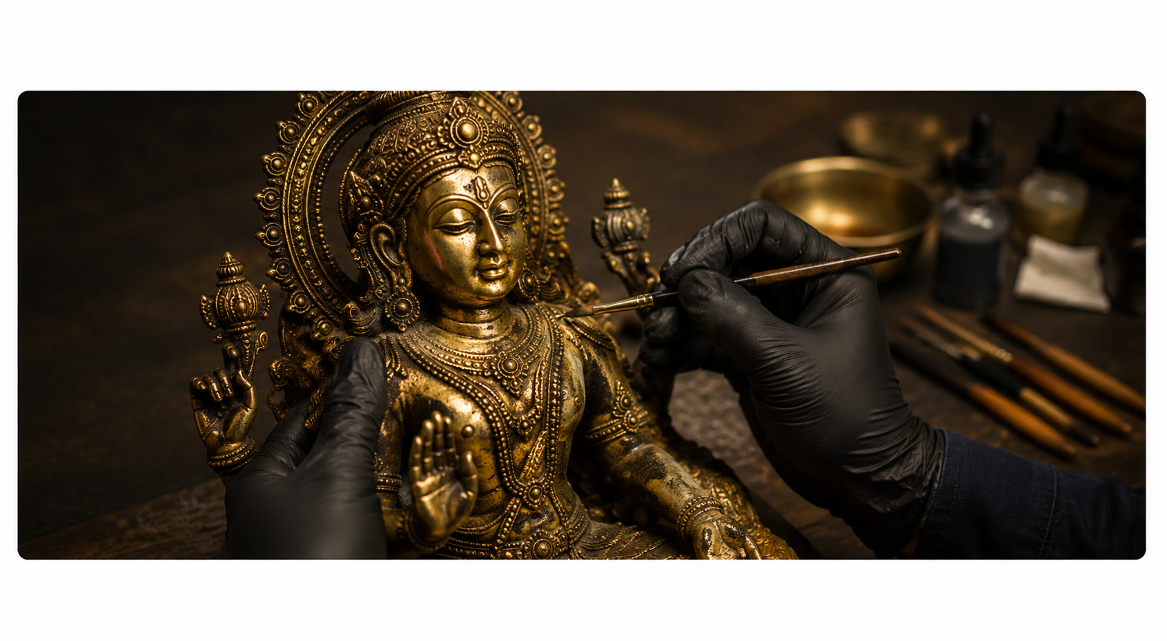 Sacred Idol Metal Craftsmanship Detail