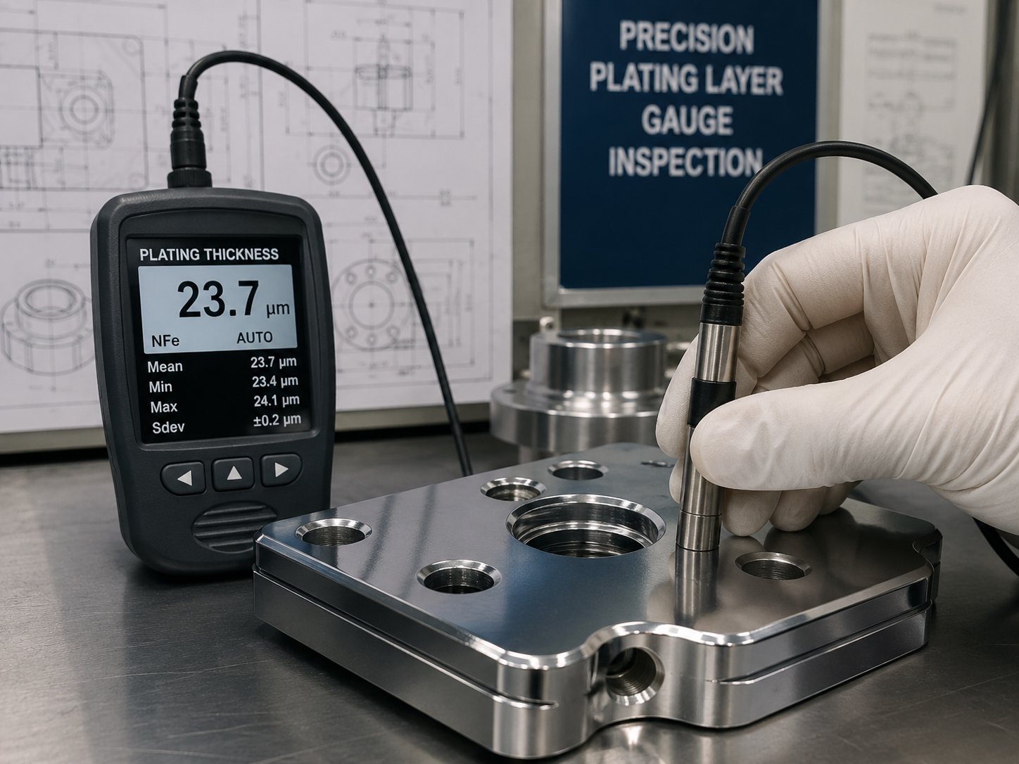 Precise Plating Layer Gauge Inspection